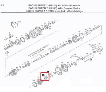 Preview: KUGELHALTER, SACHS Ø 28,00 MM, 7/32" x 7